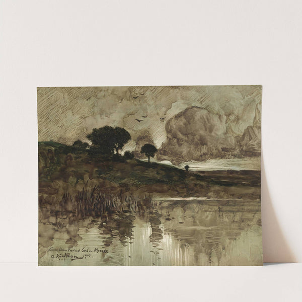 Herbstabend am See (1902) by Adolf Kaufmann
