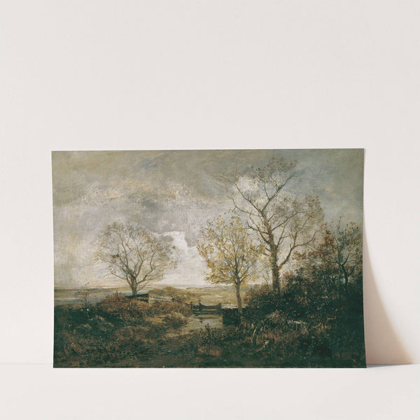 Herbstlandschaft am Fluss by Emil Jakob Schindler