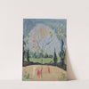 Herbstlicher Baum mit San Salvatore by Ernst Schiess