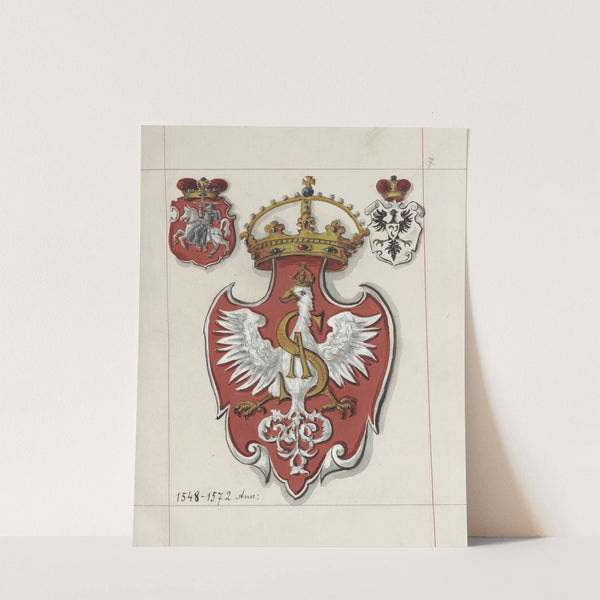 Herby Rzeczypospolitej Polskiej i W. X. Litewskiego. T. 1 Pl.009 (1875-1900) by Boleslaw Starzyński