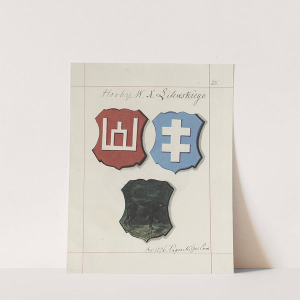 Herby Rzeczypospolitej Polskiej i W. X. Litewskiego. T. 1 Pl.034 (1875-1900) by Boleslaw Starzyński
