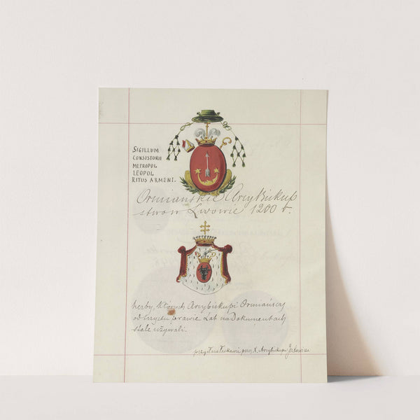 Herby Rzeczypospolitej Polskiej i W. X. Litewskiego. T. 1 Pl.054 (1875-1900) by Boleslaw Starzyński