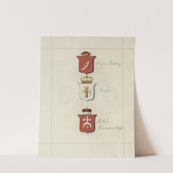 Herby Rzeczypospolitej Polskiej i W. X. Litewskiego. T. 1 Pl.056 (1875-1900) by Boleslaw Starzyński