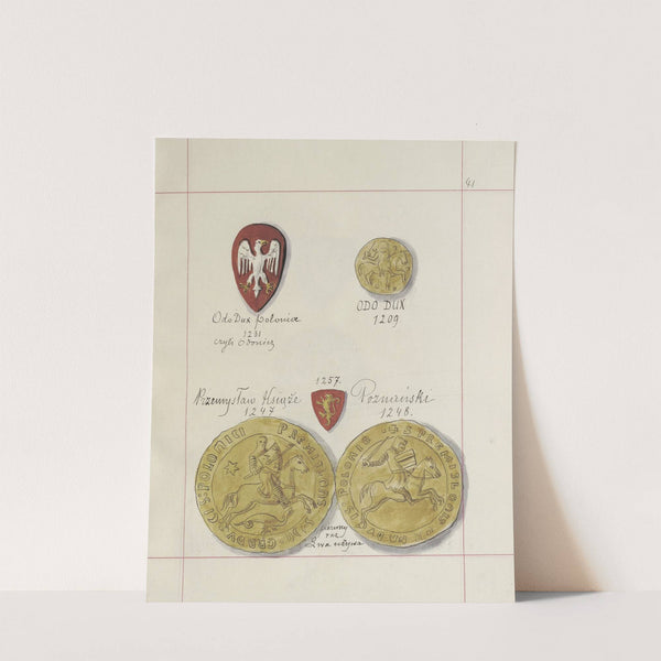 Herby Rzeczypospolitej Polskiej i W. X. Litewskiego. T. 1 Pl.062 (1875-1900) by Boleslaw Starzyński