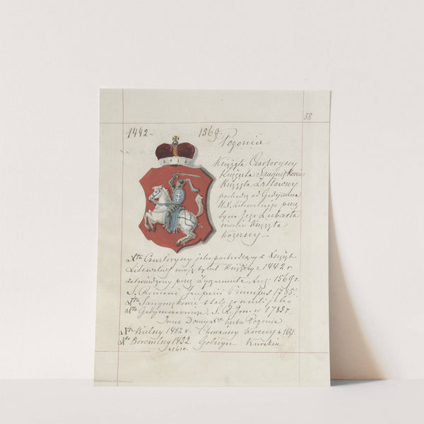 Herby Rzeczypospolitej Polskiej i W. X. Litewskiego. T. 1 Pl.080 (1875-1900) by Boleslaw Starzyński