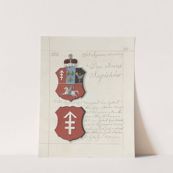 Herby Rzeczypospolitej Polskiej i W. X. Litewskiego. T. 1 Pl.086 (1875-1900) by Boleslaw Starzyński