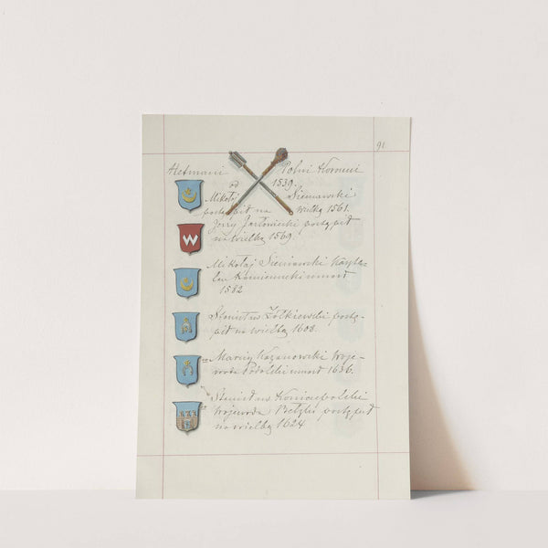 Herby Rzeczypospolitej Polskiej i W. X. Litewskiego. T. 1 Pl.122 (1875-1900) by Boleslaw Starzyński