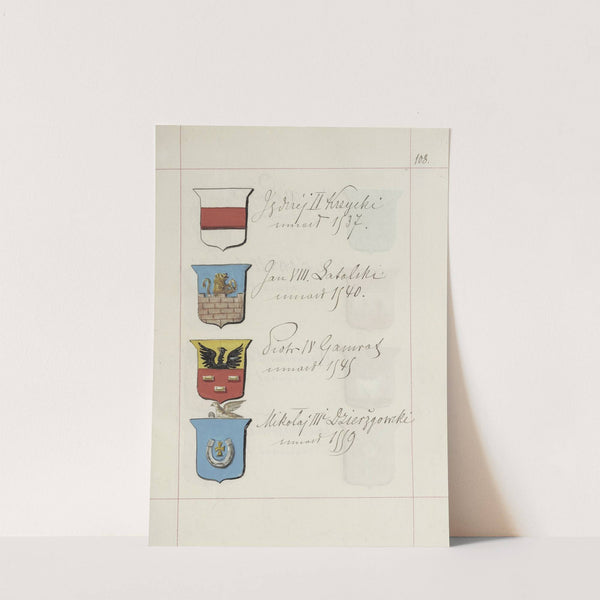 Herby Rzeczypospolitej Polskiej i W. X. Litewskiego. T. 1 Pl.156 (1875-1900) by Boleslaw Starzyński