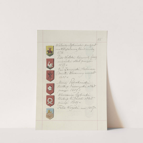 Herby Rzeczypospolitej Polskiej i W. X. Litewskiego. T. 1 Pl.170 (1875-1900) by Boleslaw Starzyński
