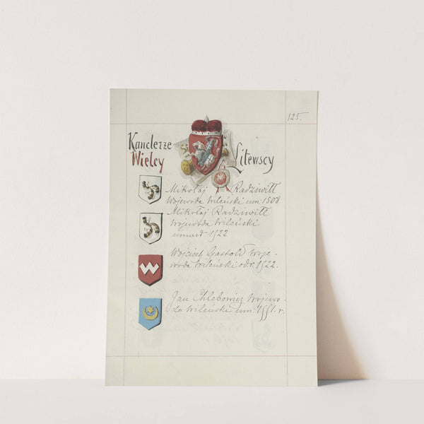 Herby Rzeczypospolitej Polskiej i W. X. Litewskiego. T. 1 Pl.188 (1875-1900) by Boleslaw Starzyński