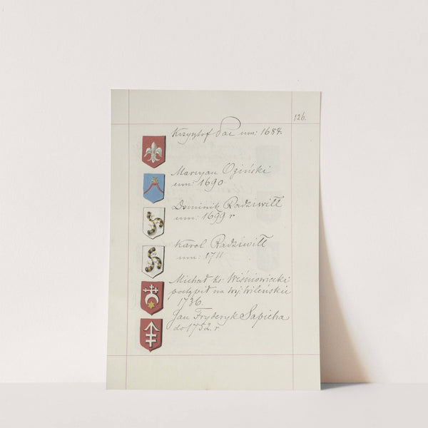 Herby Rzeczypospolitej Polskiej i W. X. Litewskiego. T. 1 Pl.190 (1875-1900) by Boleslaw Starzyński