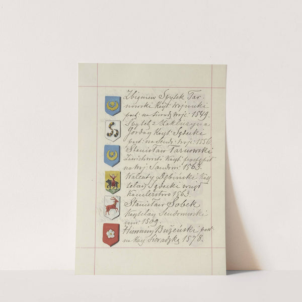 Herby Rzeczypospolitej Polskiej i W. X. Litewskiego. T. 1 Pl.199 (1875-1900) by Boleslaw Starzyński