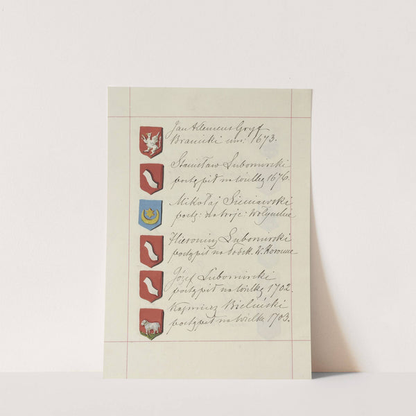 Herby Rzeczypospolitej Polskiej i W. X. Litewskiego. T. 1 Pl.219 (1875-1900) by Boleslaw Starzyński