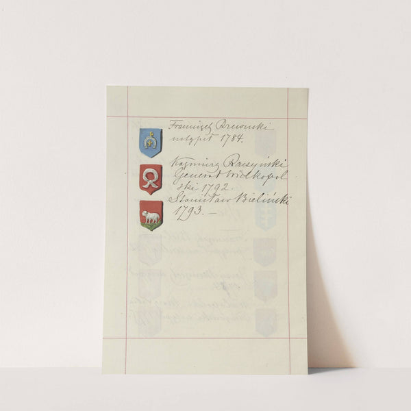 Herby Rzeczypospolitej Polskiej i W. X. Litewskiego. T. 1 Pl.221 (1875-1900) by Boleslaw Starzyński