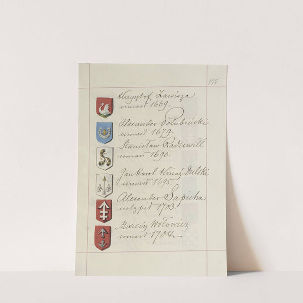 Herby Rzeczypospolitej Polskiej i W. X. Litewskiego. T. 1 Pl.224 (1875-1900) by Boleslaw Starzyński