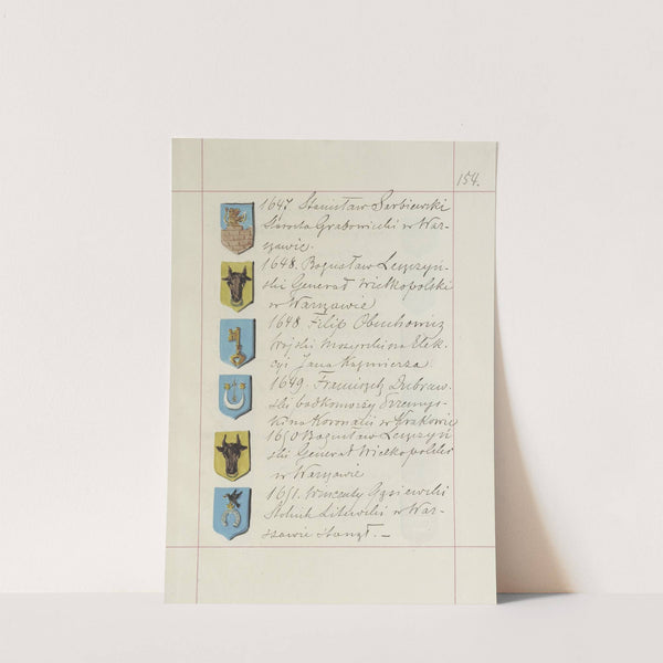 Herby Rzeczypospolitej Polskiej i W. X. Litewskiego. T. 1 Pl.243 (1875-1900) by Boleslaw Starzyński