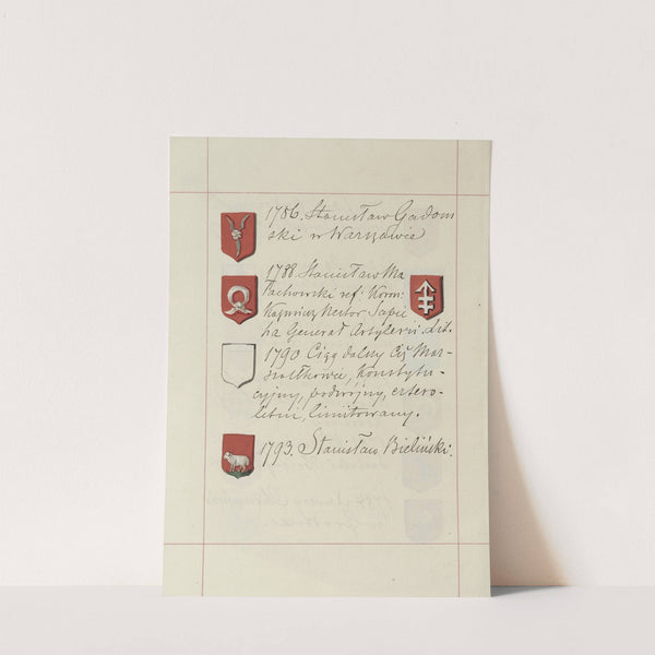 Herby Rzeczypospolitej Polskiej i W. X. Litewskiego. T. 1 Pl.258 (1875-1900) by Boleslaw Starzyński