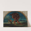 Hercule et le Sanglier d&#039;Erymanthe, d&#039;après Delacroix by Pierre Andrieu