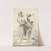 Hercules and Antaeus (with a ledge Below) (late 18th century) by Giovanni Domenico Tiepolo