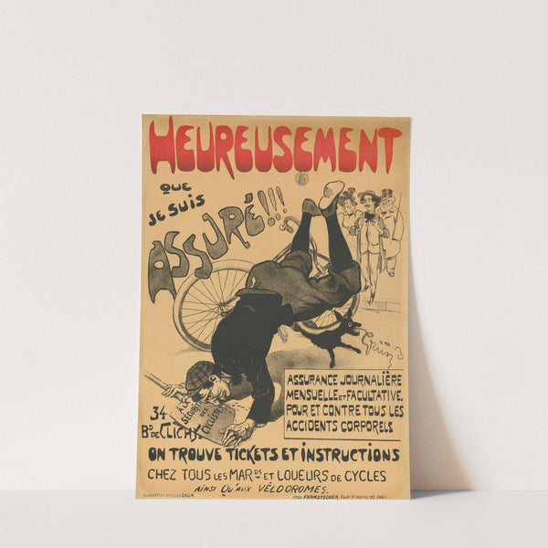 Hereusement que je suis assuré! (1895) by Jules-Alexandre Grün