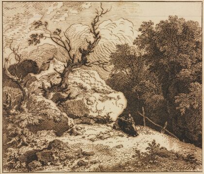 Hermit in a Wooded Landscape (1776)