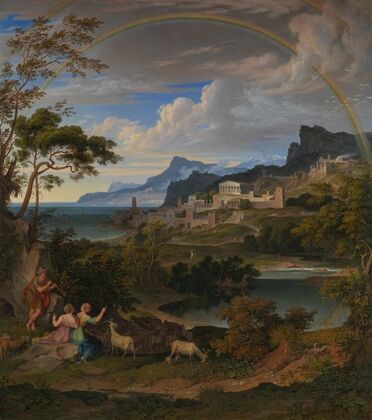 Heroic Landscape with Rainbow