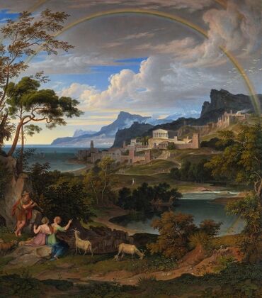 Heroic Landscape with Rainbow