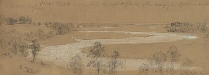 Heron Creek–on which the right flank of the Army of the Potomac rests