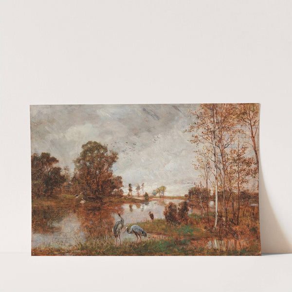 Herons on the Riverbank by Hugo Charlemont