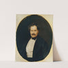 Herr in schwarzem Rock mit weißer Weste (1841) by Ferdinand Georg Waldmüller