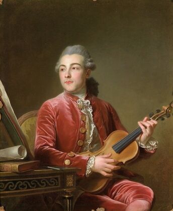 Herr mit Violine