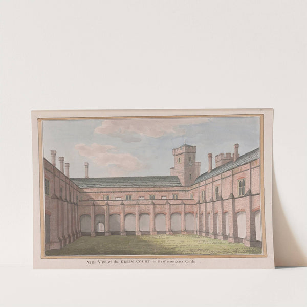 Herstmonceux Castle, East Sussex: North View of the Green Court by James Lambert of Lewes
