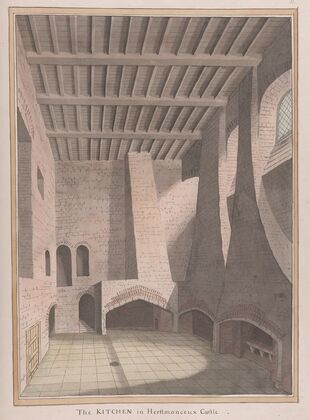Herstmonceux Castle, East Sussex: The Kitchen