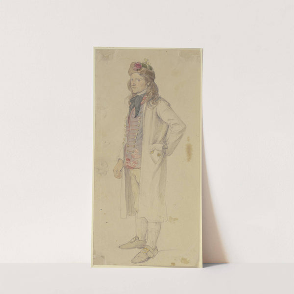 Hessischer Bauer, nach links stehend by Jakob Becker
