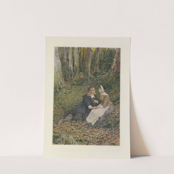 Hester and Dimmesdale in the Forest (1908) by George Henry Boughton