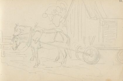 Hester med vogn (1852)