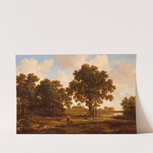 Het Haagse Bos met gezicht op Paleis Huis ten Bosch (before 1670) by Joris van der Haagen