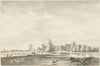 Het veerhuis aan de Lek bij Schoonhoven