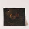 Het zieke kind (1851) by Adolph Tidemand