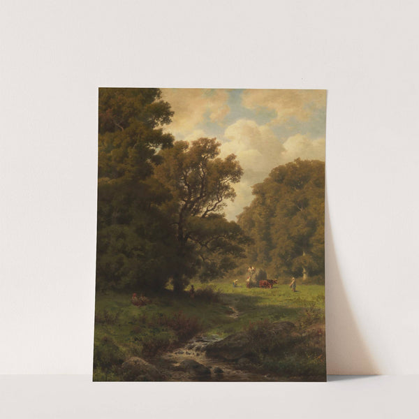 Heuernte im Süßen Gründchen bei Mammolshain by Jakob Maurer