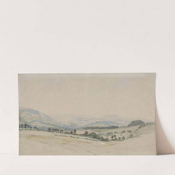 Heuvellandschap in Northumberland (1847) by William Turner of Oxford