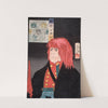 Hida no Tatewaki Wearing a Red Wig by Tsukioka Yoshitoshi