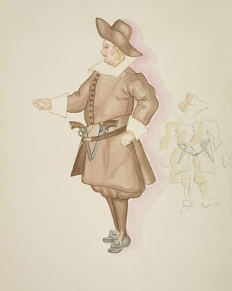 High Tor: Brown tunic with white collar and cuffs (1934-1943)