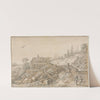 Hilly Landscape with Hut Beside a Stream (1627) by Esaias van de Velde