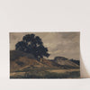 Hilly Landscape with Large Tree by Otto Frölicher