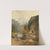 Hirten und Herde am Weg bei einem Wildbach by Ludwig Sckell