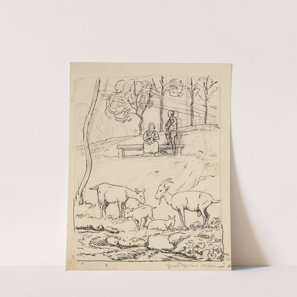 Hirtenfamilie (1906) by Hans Thoma