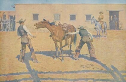 His first lesson (1903)