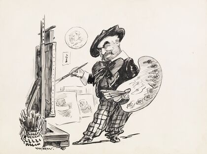 His Majesty is very fond of painting (1910)