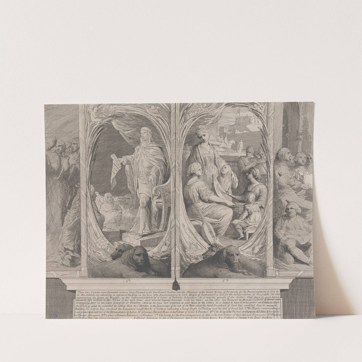 His Majesty Recommending a Law (Designs for the Walls of the Great Room of the Society for the Encouragement of the Arts) by James Barry